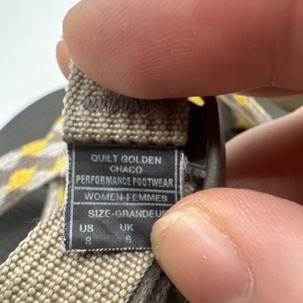 Chaco Sandals Women's Size 8 Classic Quilt Golden‎ Southwestern Aztec Style